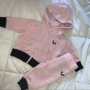True Religion baby girl sweat suit